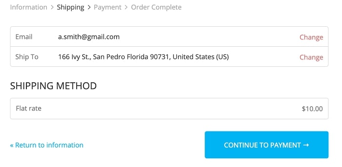Preview of multiple fields on checkout page