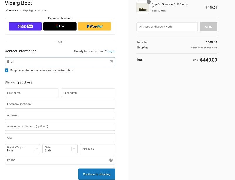 shopify checkout in woocommerce checkout