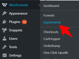 Click WooFunnels - Experiments