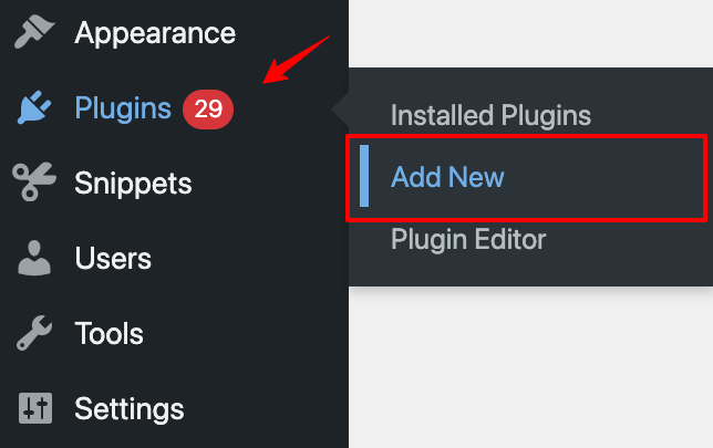 Add a new plugin on WordPress