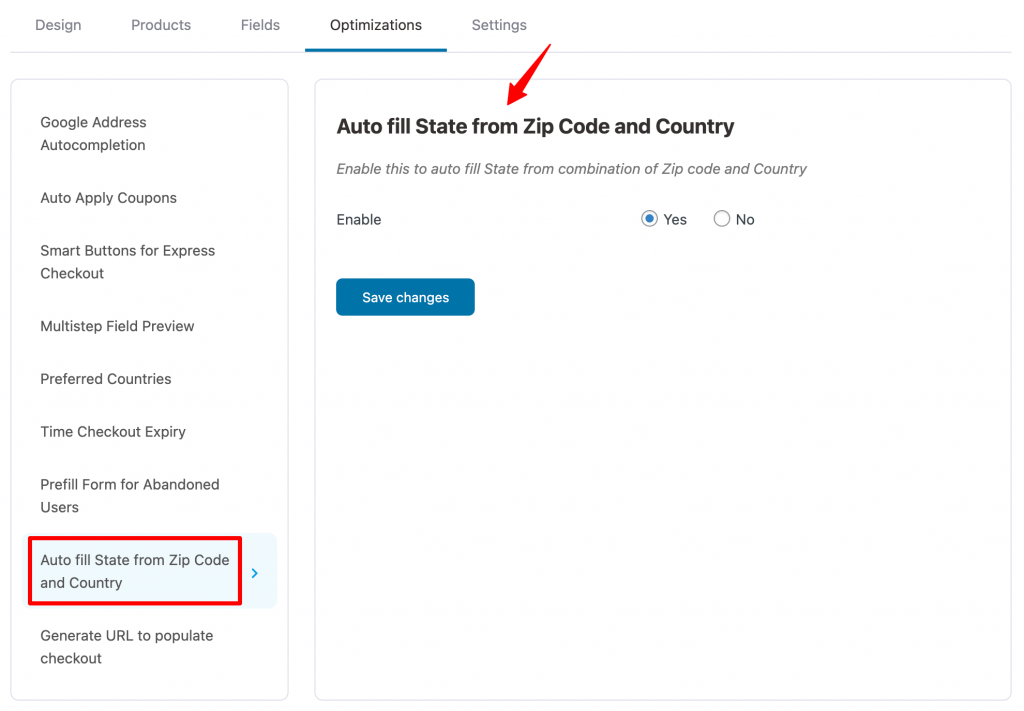 Autofill State from Zip Code and Country